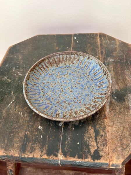 Blue Carved Dish