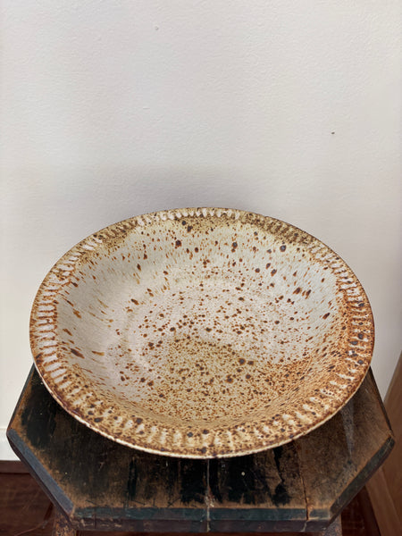 White Ruffled Bowl