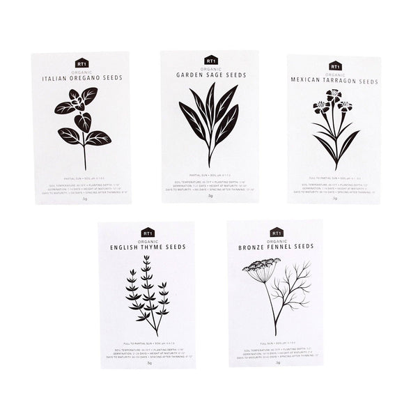 CULINARY HERB SEEDS II - PACK OF 5