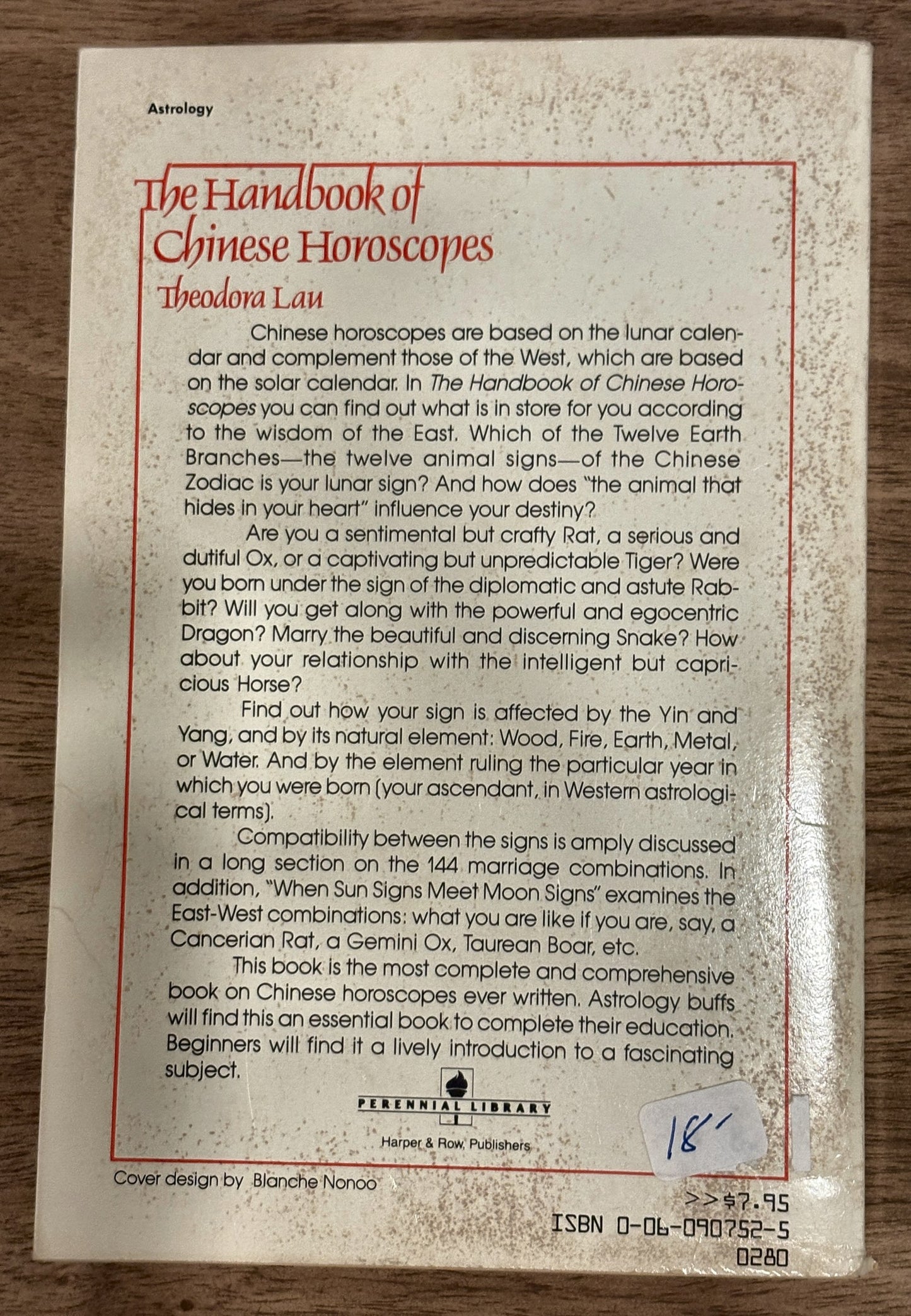 The Handbook of Chinese Horoscopes — Theodora Lau