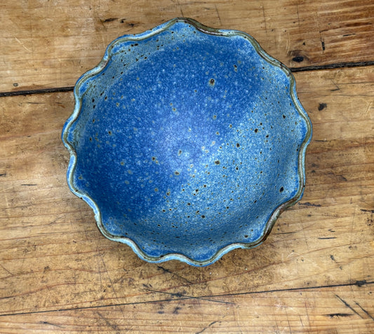 XS Blue Ruffle Bowl