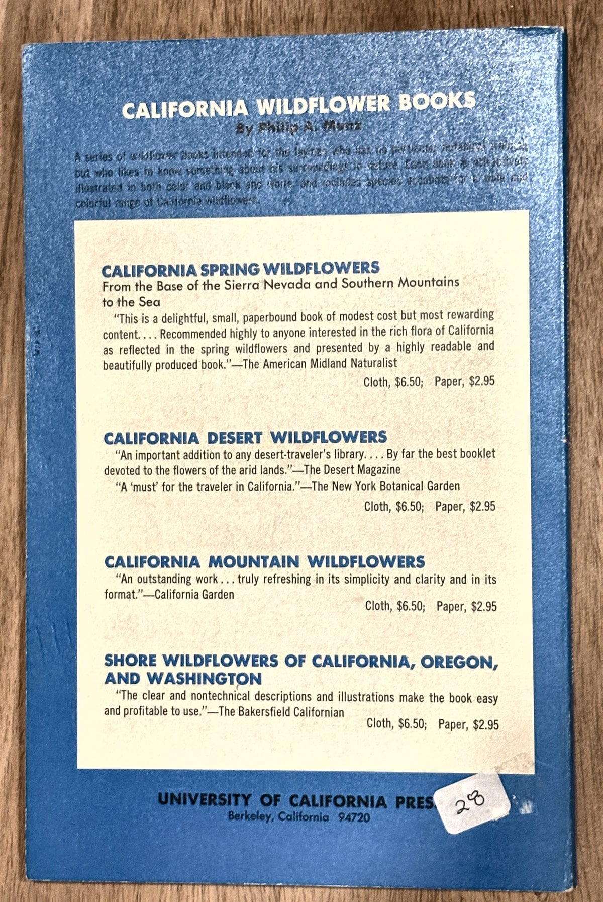 California Mountain Wildflowers — Philip A. Munz