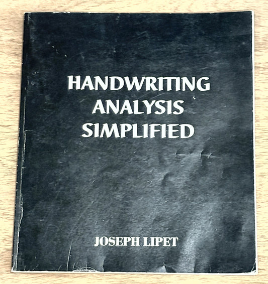 Handwriting Analysis Simplified — Joseph Lipet