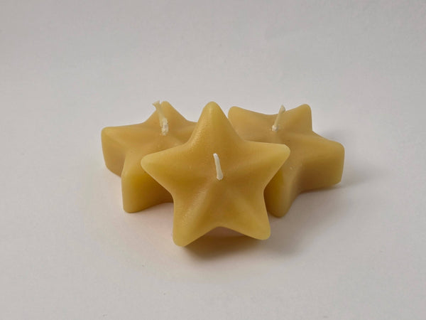 Floating Classic Star Beeswax Candle