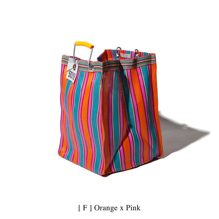 RECYCLED PLASTIC STRIPE BAG - Rectangle