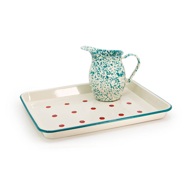 Splatter Enamelware Small Pitcher